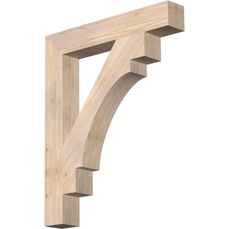 Ekena Millwork Merced Block Smooth Bracket, Douglas Fir, 5 1/2"W x 36"D x 44"H BKT06X36X44MRC05SDF